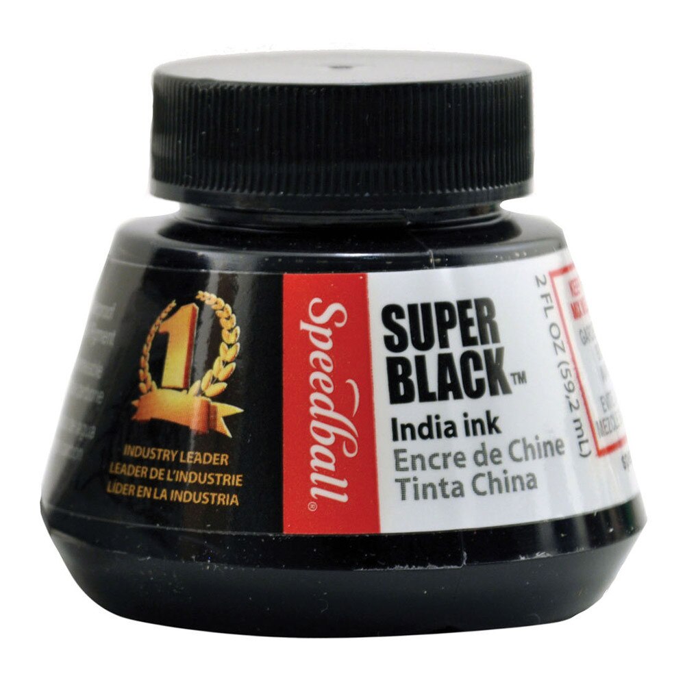 Speedball Super Black India Ink 2oz